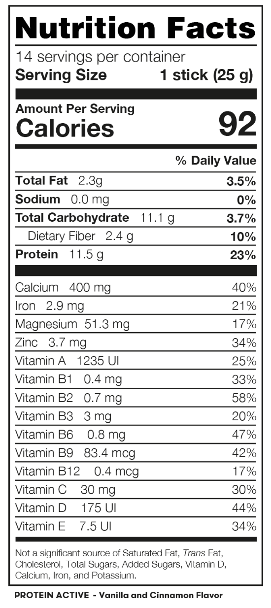 FUXION PROTEIN ACTIVE - VANILLA & CANELA