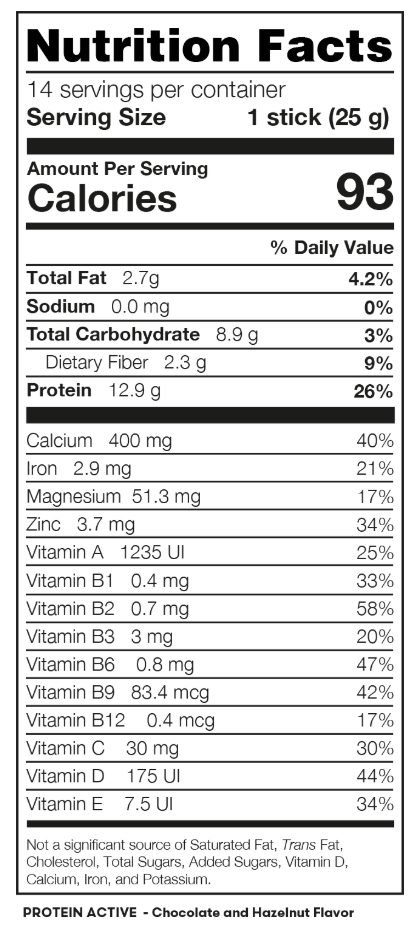 PROTEIN ACTIVE-CHOCOLATE & HAZELNUT
